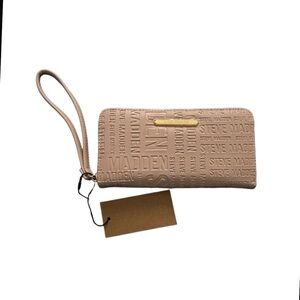 Steve Madden Zip Around Wristlet Wallet Blush